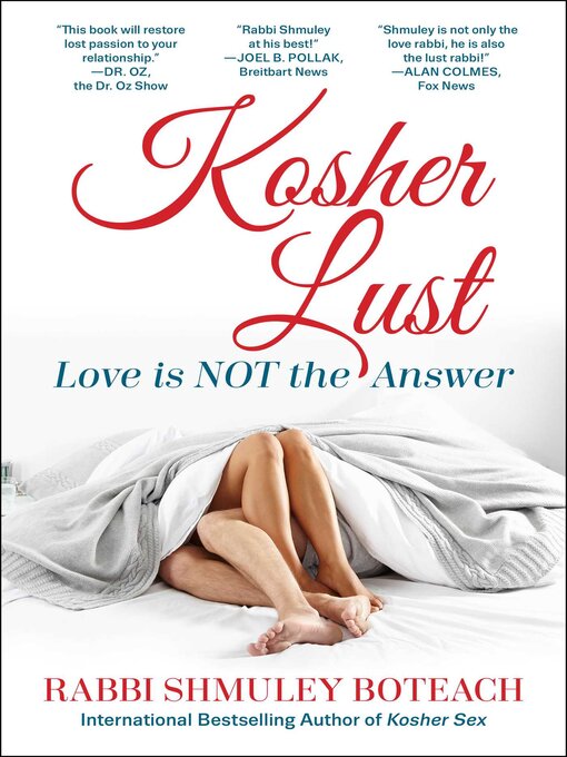 Title details for Kosher Lust by Shmuley Boteach - Wait list